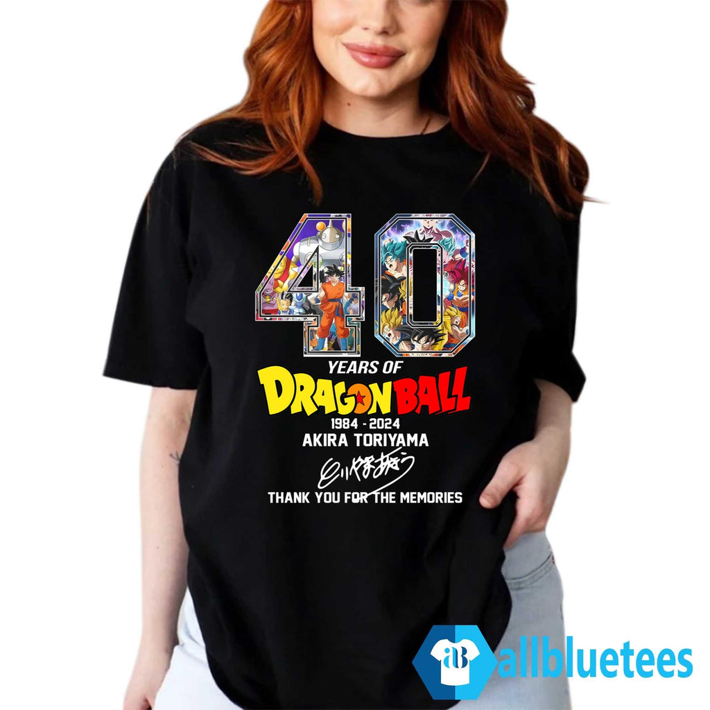 Akira Toriyama 1984-2024 Thank You For The Memories Shirt
