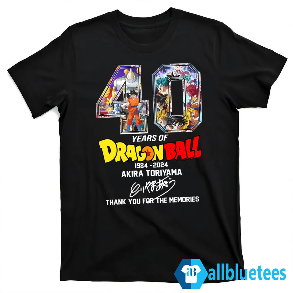 Akira Toriyama 1984-2024 Thank You For The Memories Shirt