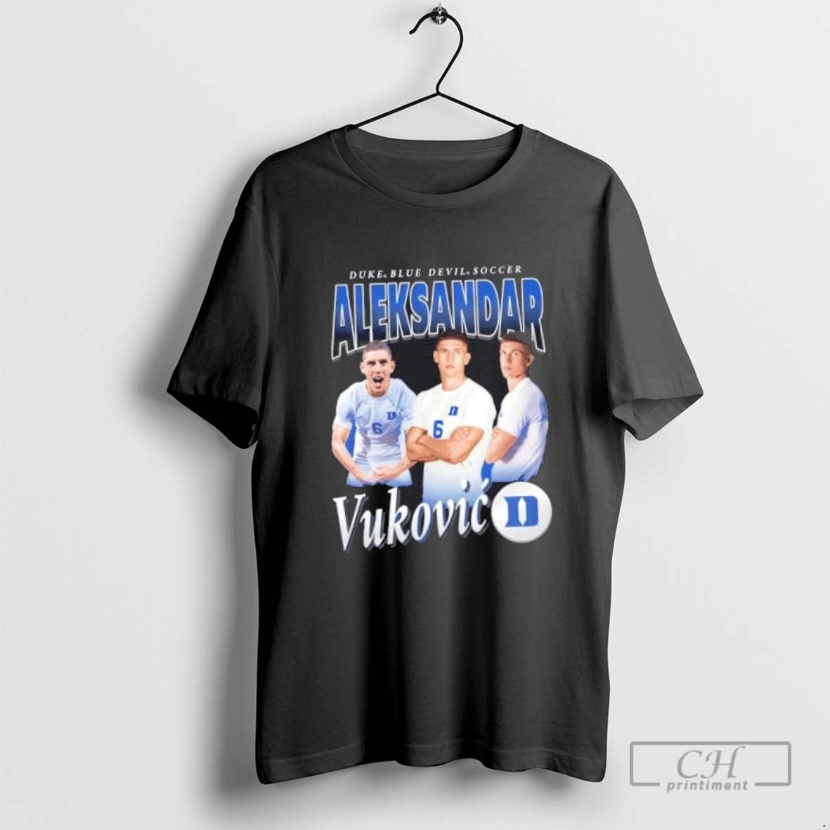 Aleksandar Vukovic Duke Blue Devil Soccer Retro 90s T Shirt Sweater