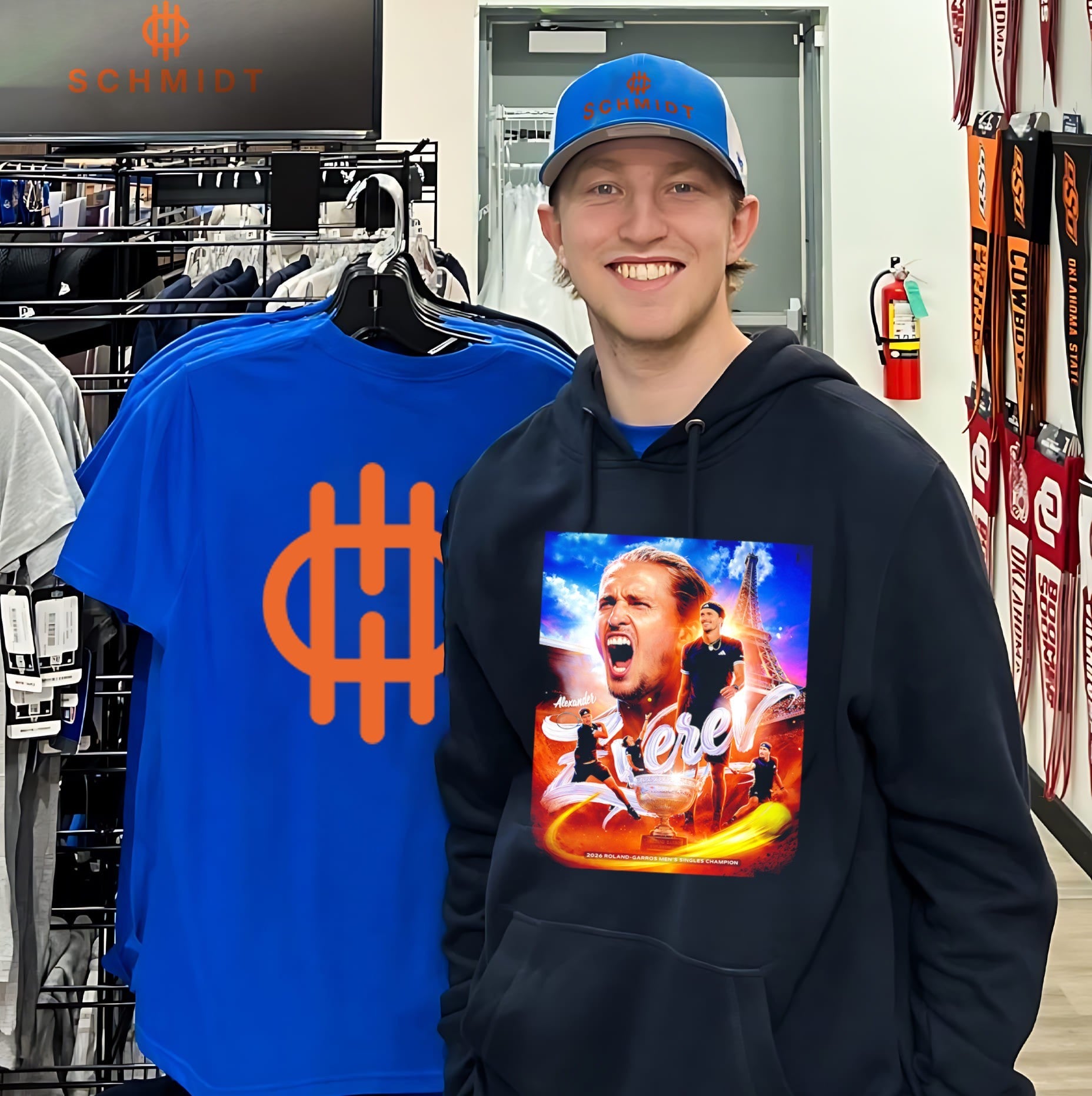 Alexander Zverev 2026 Roland Garros Men’s Singles Champion shirt
