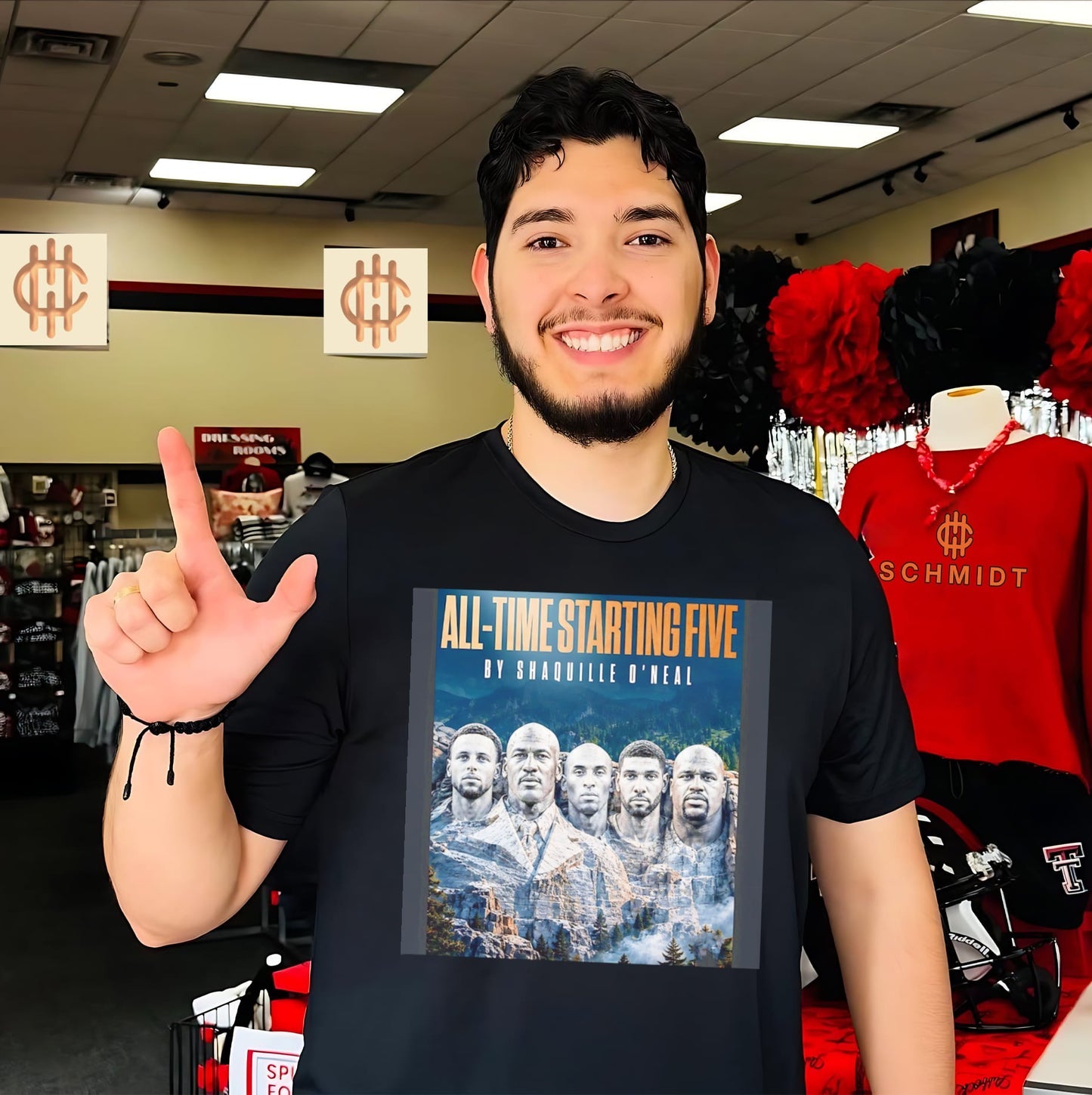 All time starting five Naruto parody shirt