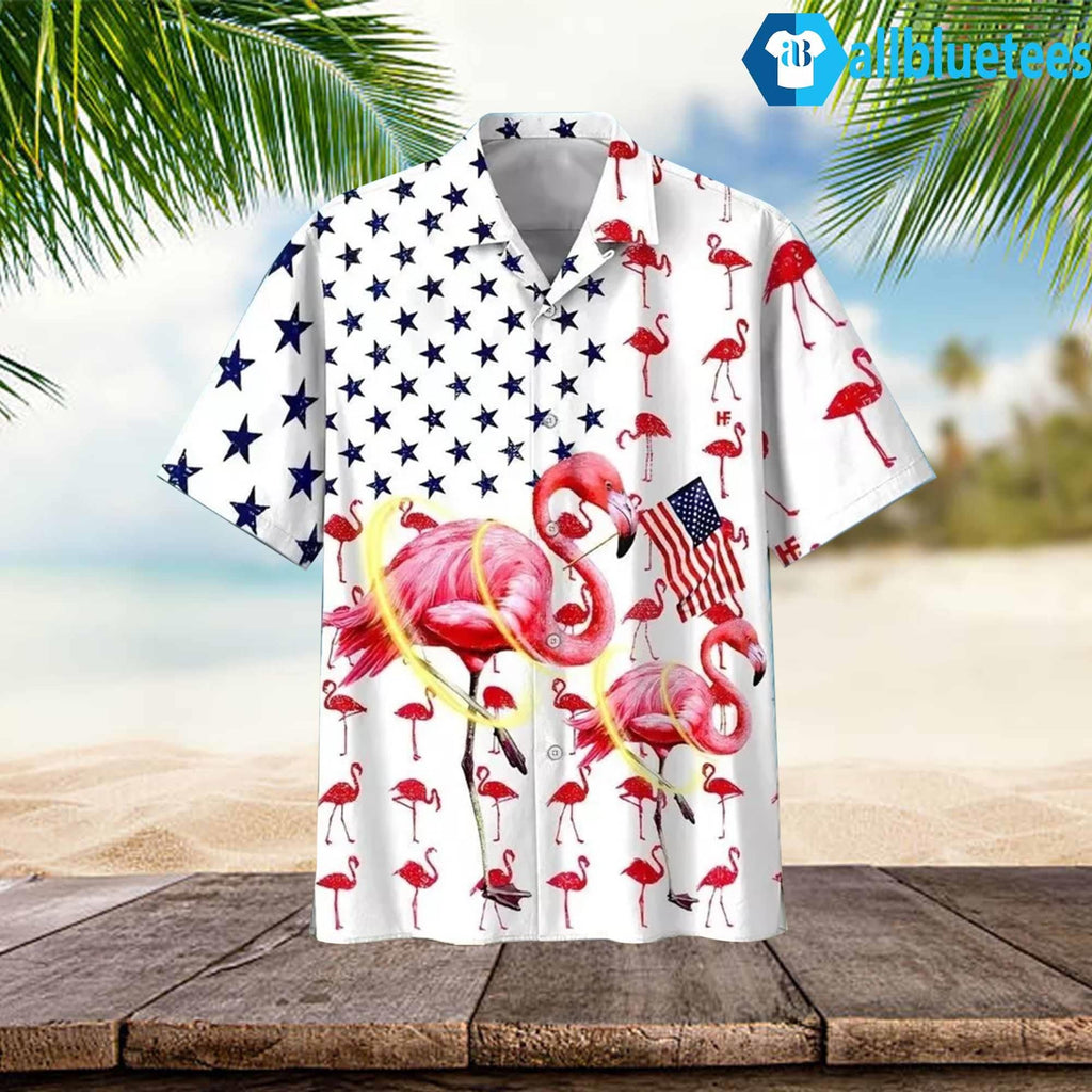 American Flamingo Hawaiian Shirt