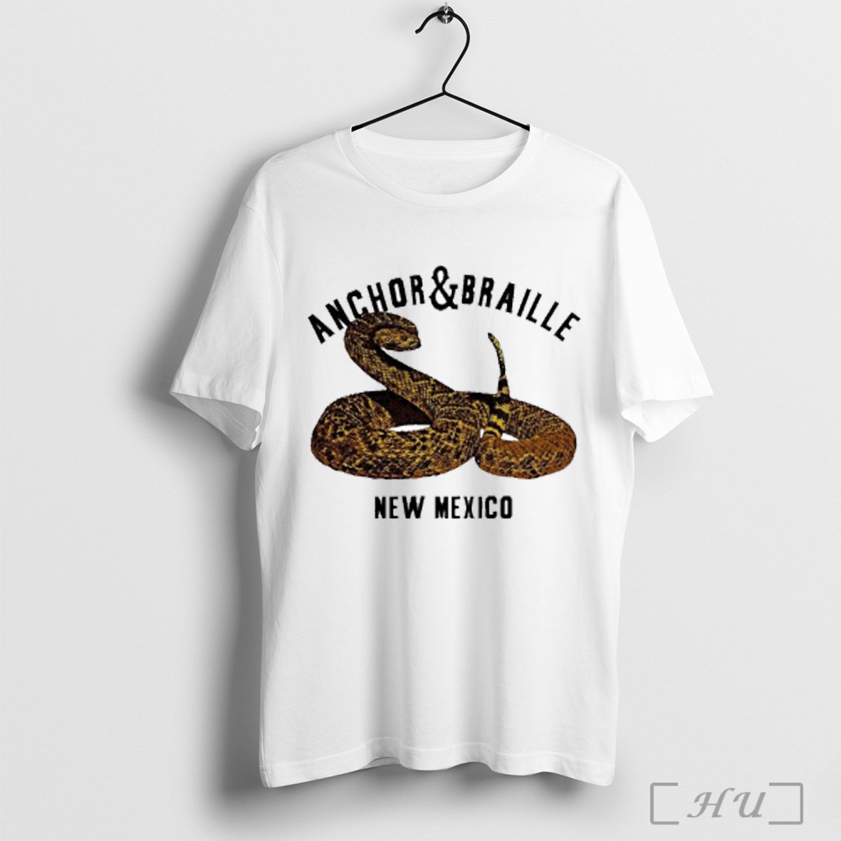 Anchor Braille New Mexico Rattle Snake T Shirt