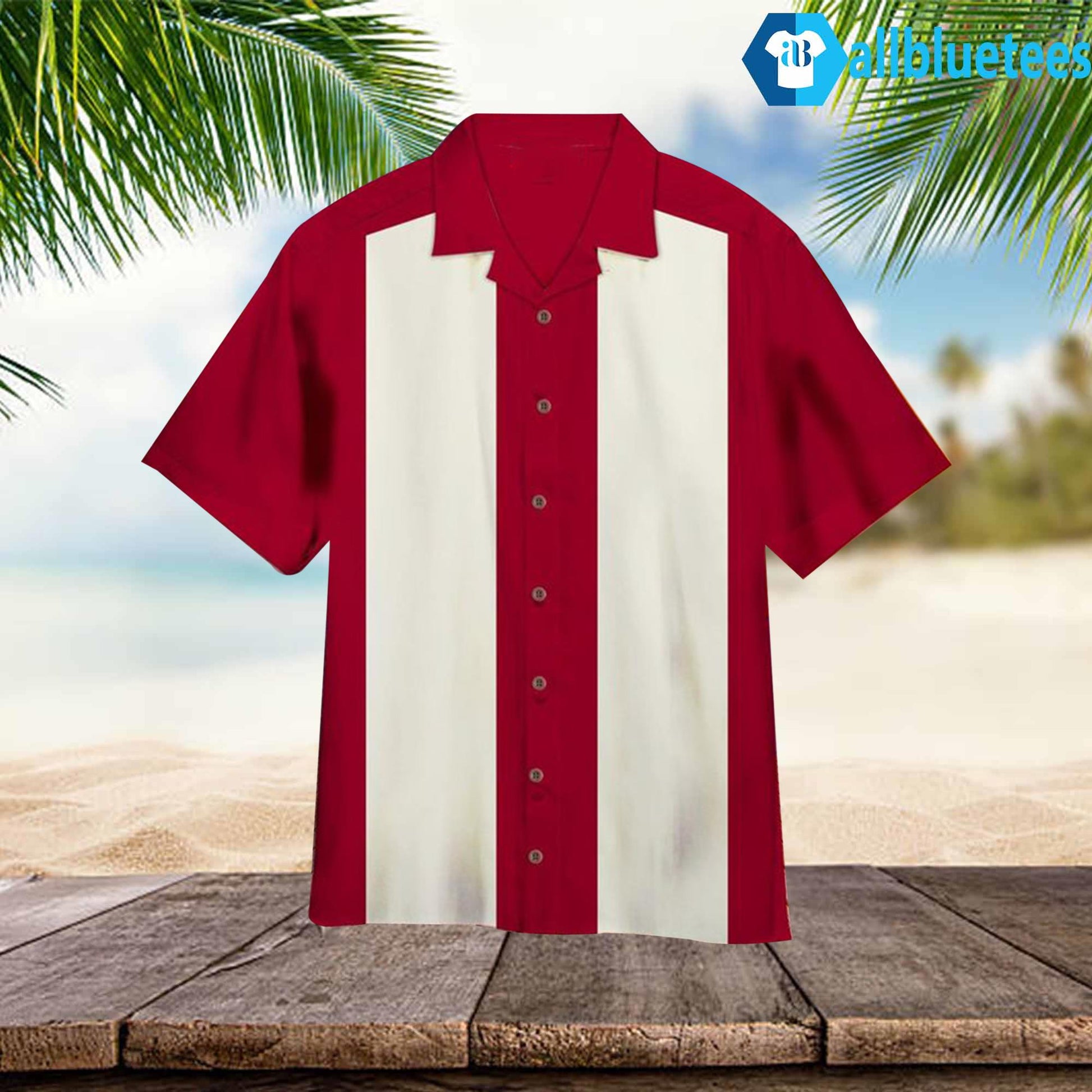 Anchor MSJ Men’s 50s Male Clothing Rockabilly Hawaiian Shirt