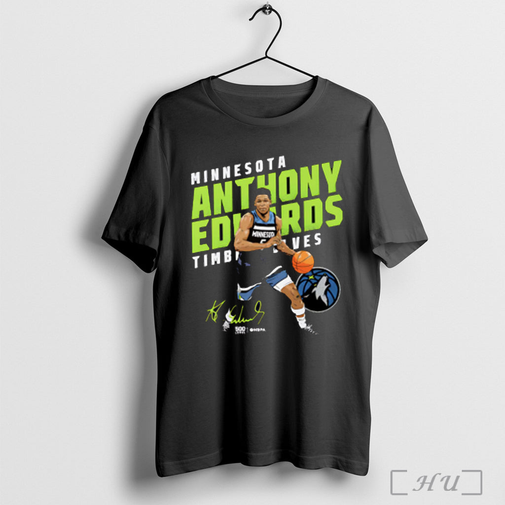 Anthony Edwards Minnesota Timberwolves Slant Drive T Shirt