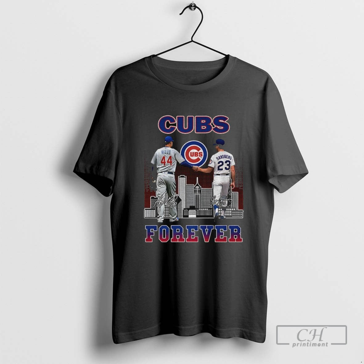 Anthony Rizzo And Ryne Sandberg Chicago Cubs Legends Cubs Forever Signature