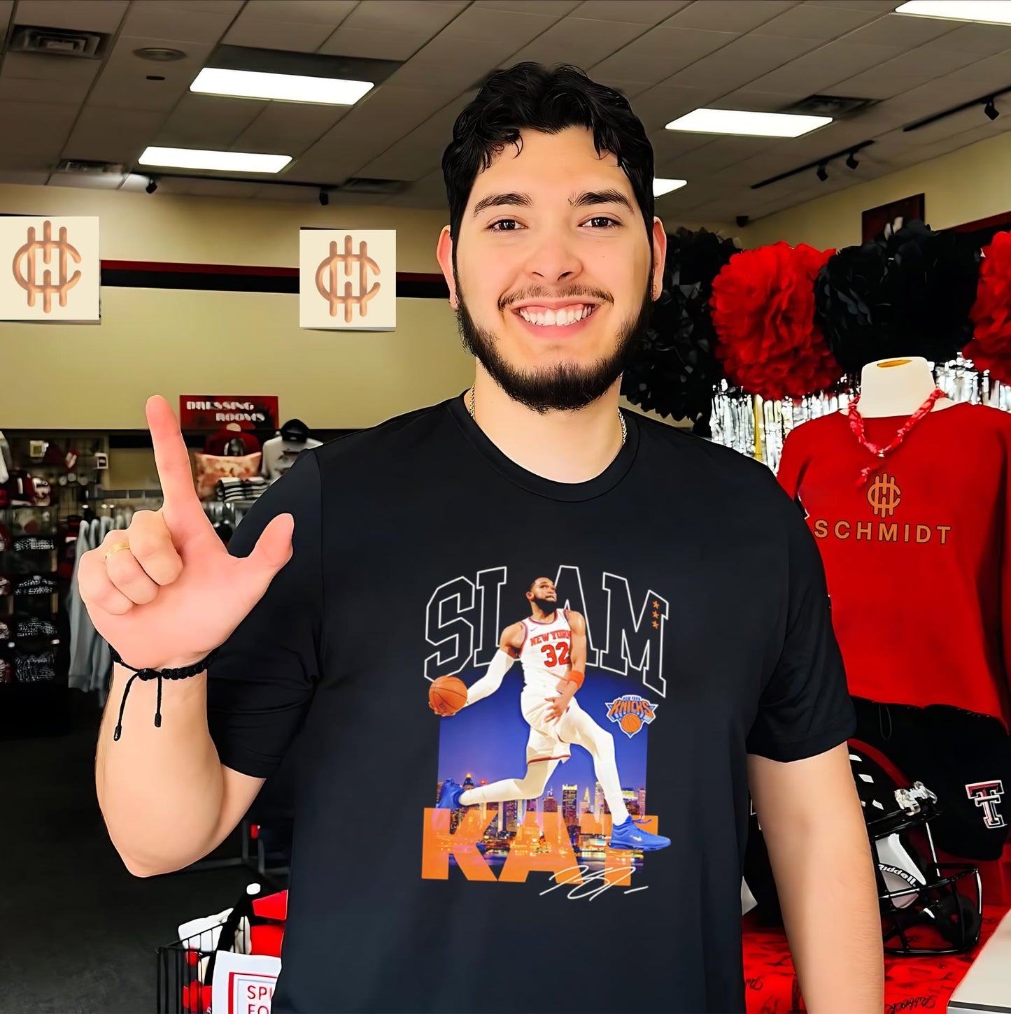 Anthony Towns New York Knicks Karl Slam skyline signature shirt