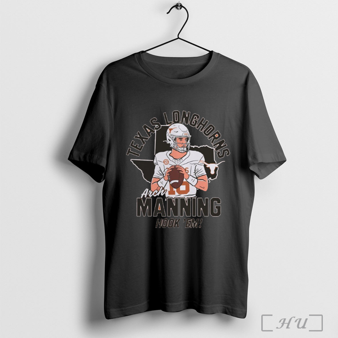 Arch Manning Texas Longhorns Player Hook Em T Shirt