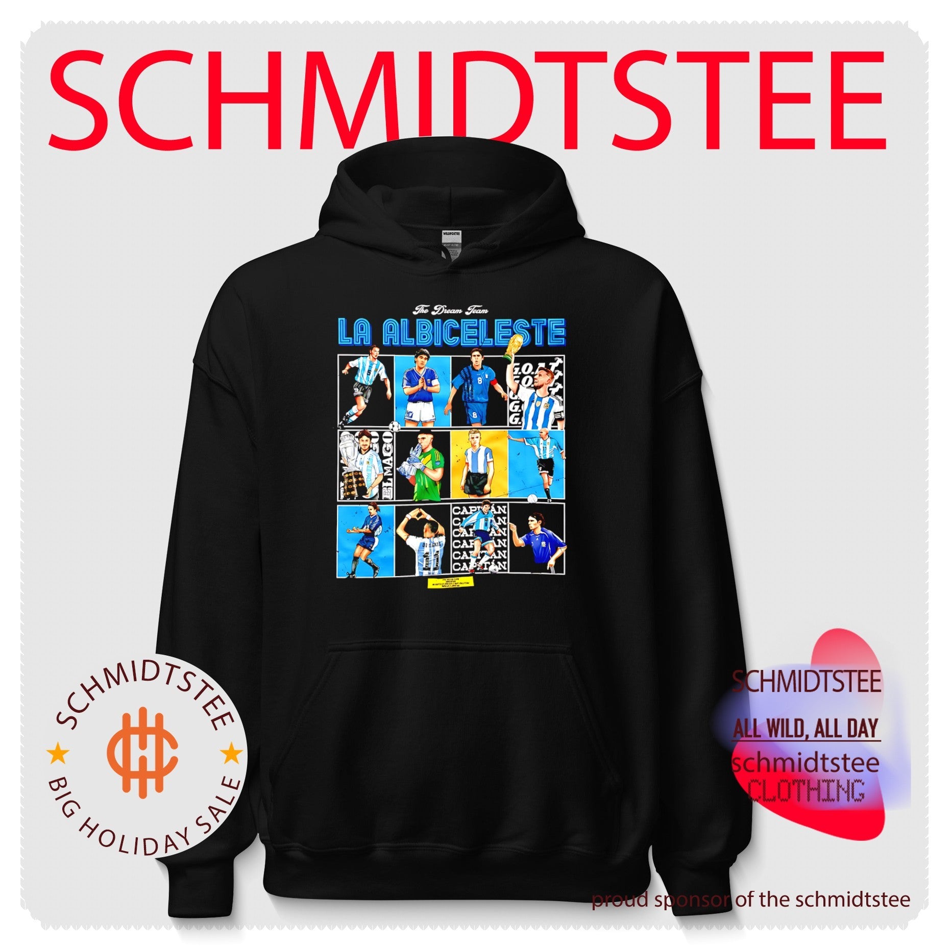 Argentina La Albiceleste the dream team team college frame illustration shirt