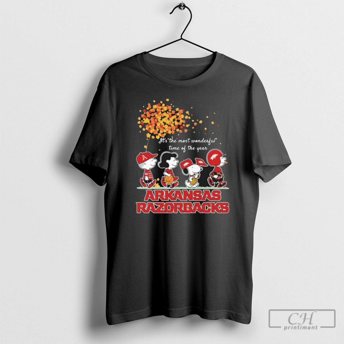 Arkansas Razorbacks And Peanuts Characters Its The Most Wonderful Time Of The Year