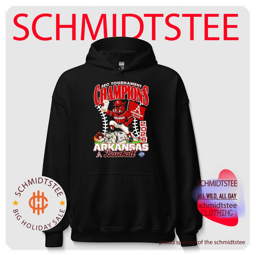 Arkansas Razorbacks baseball 2026 SEC Tournament Champions mascot shirt