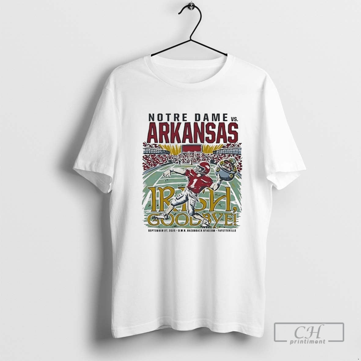 Arkansas Razorbacks Vs Notre Dame 2025 Irish Goodbye