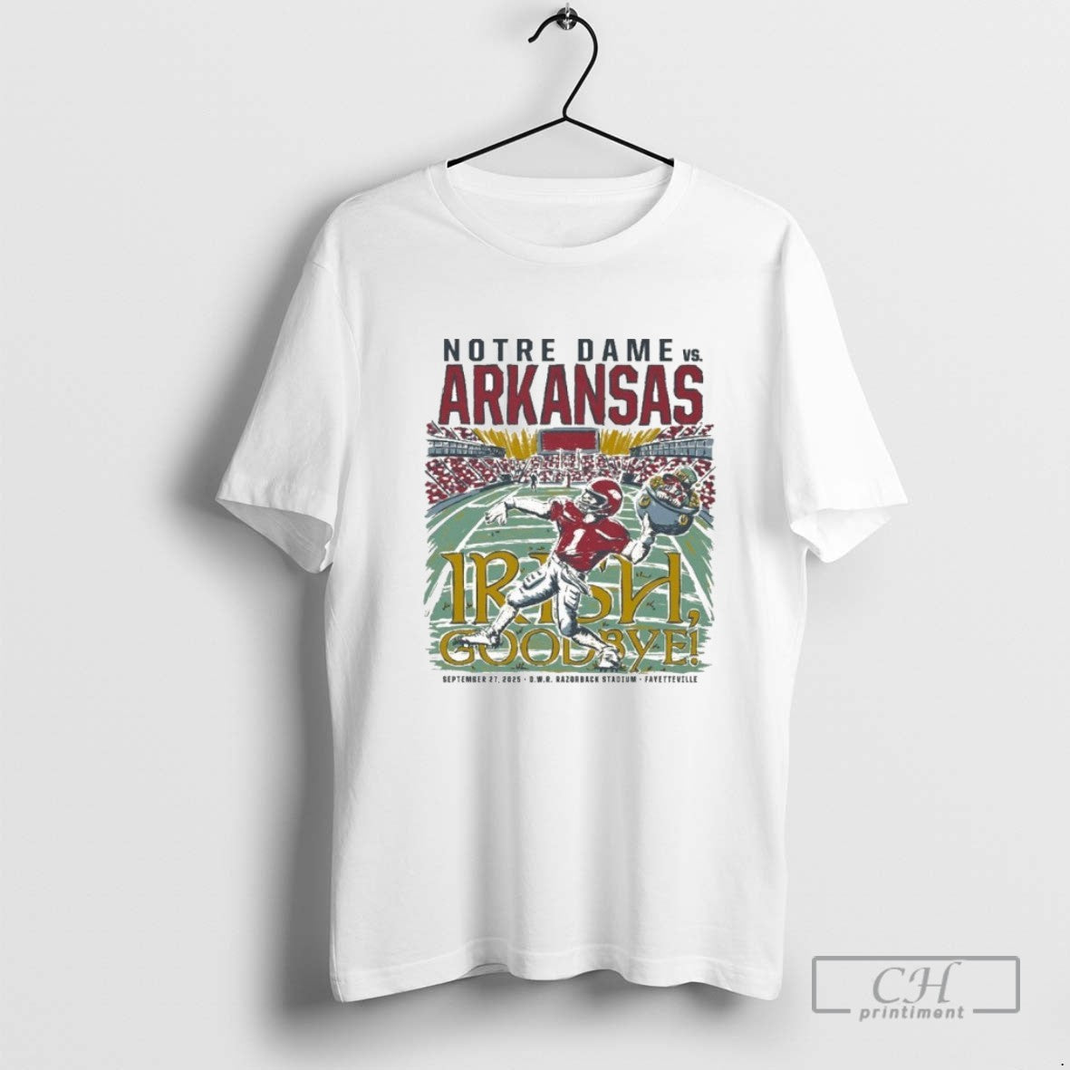 Arkansas Vs Notre Dame Irish Goodbye Gameday 2025