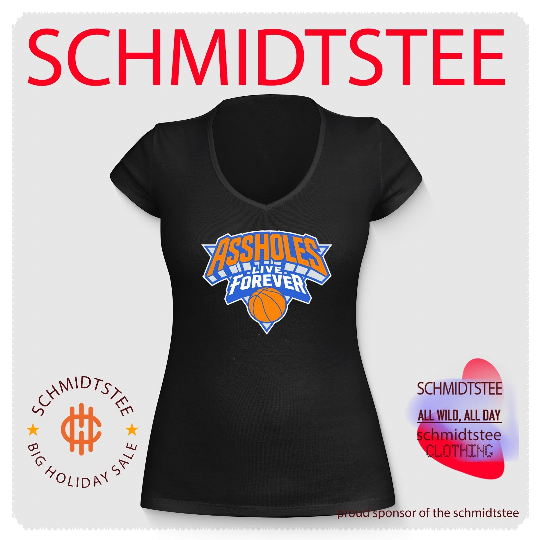 Assholes Live Forever New York Knicks logo shirt