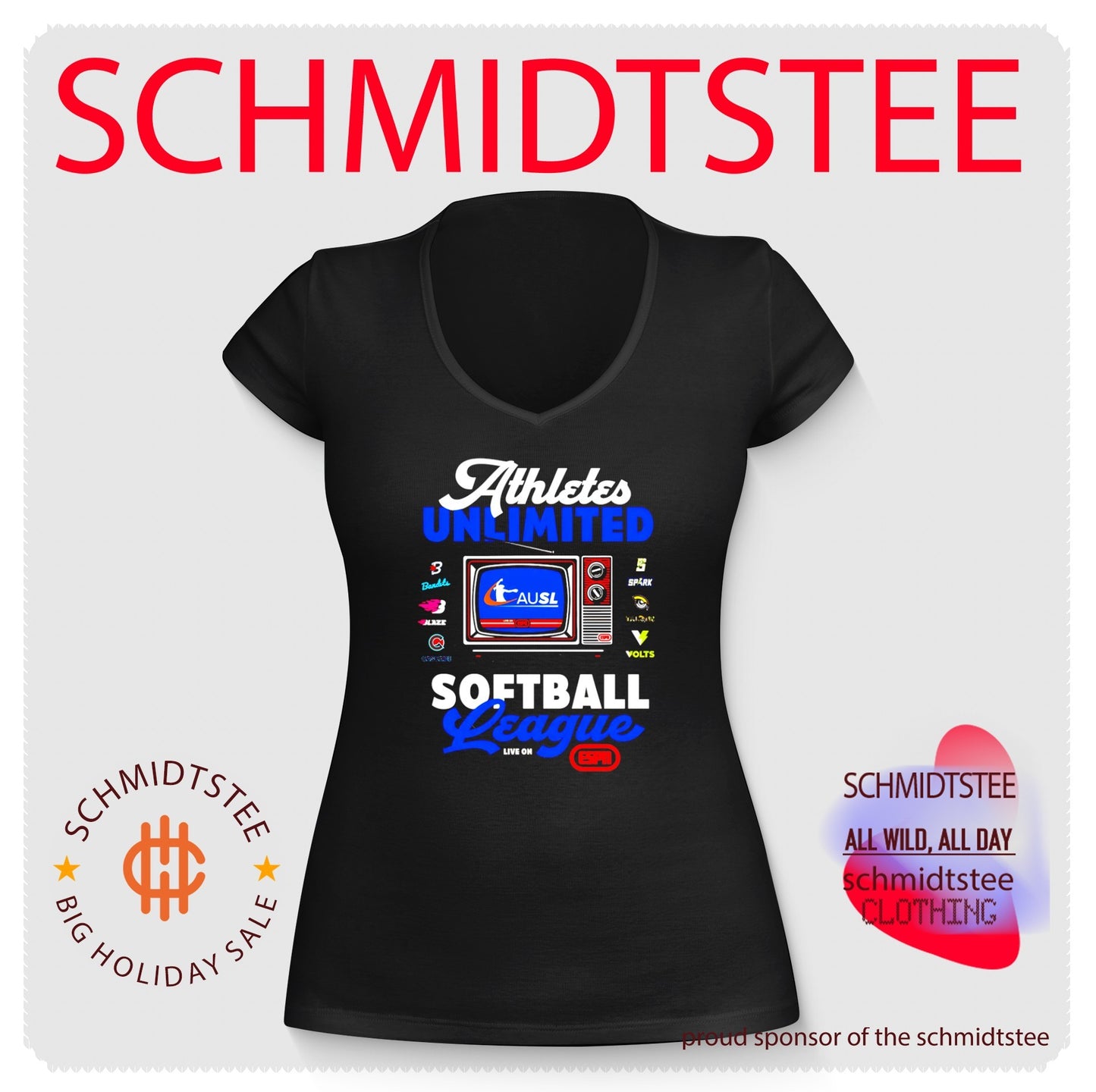 Athletes Unlimited Softball League 2026 logos shirt