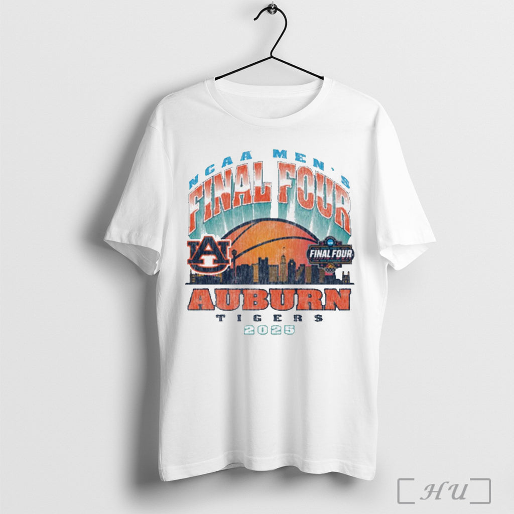 Auburn Tigers 2025 Ncaa Mens Final Four Throwback Mode Vintage Retro T Shirt