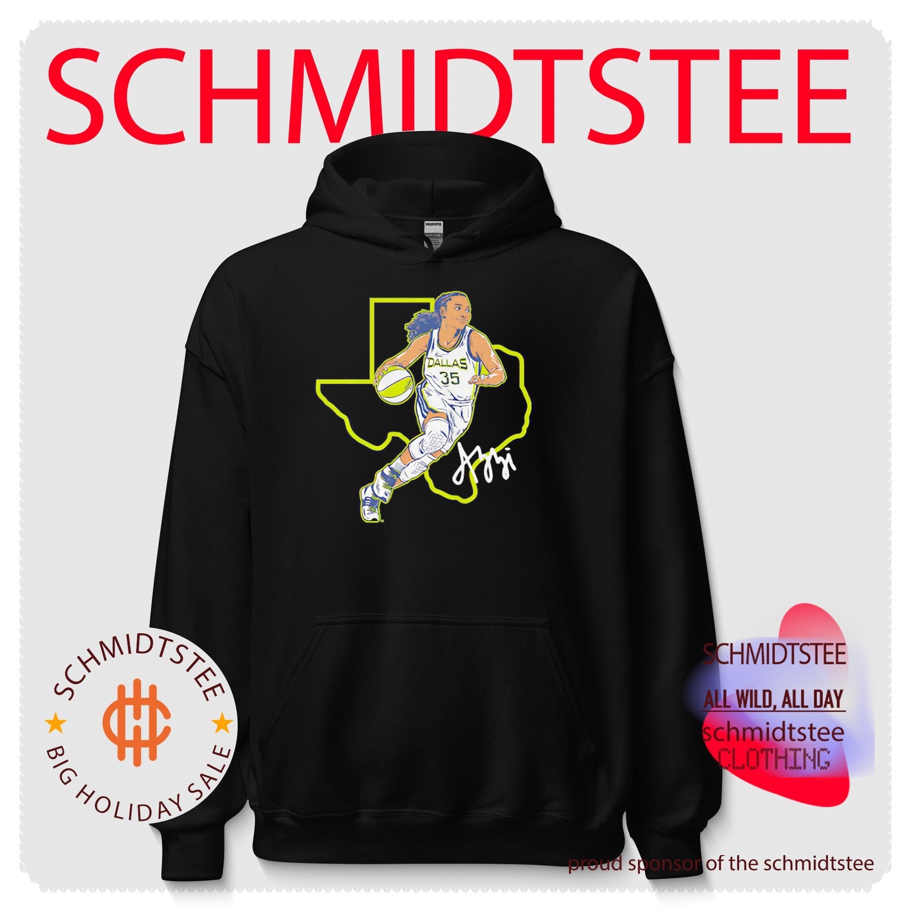 Azzi Fudd Dallas Wings State Star signature shirt