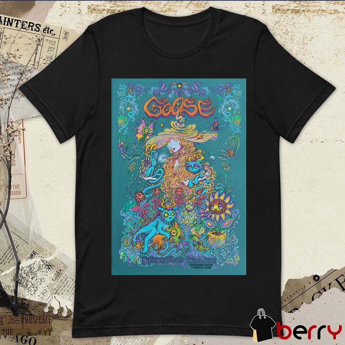 Poster Goose Huntington Bank Pavilion at Northerly Island In Chicago IL September 20 2025 t-shirt