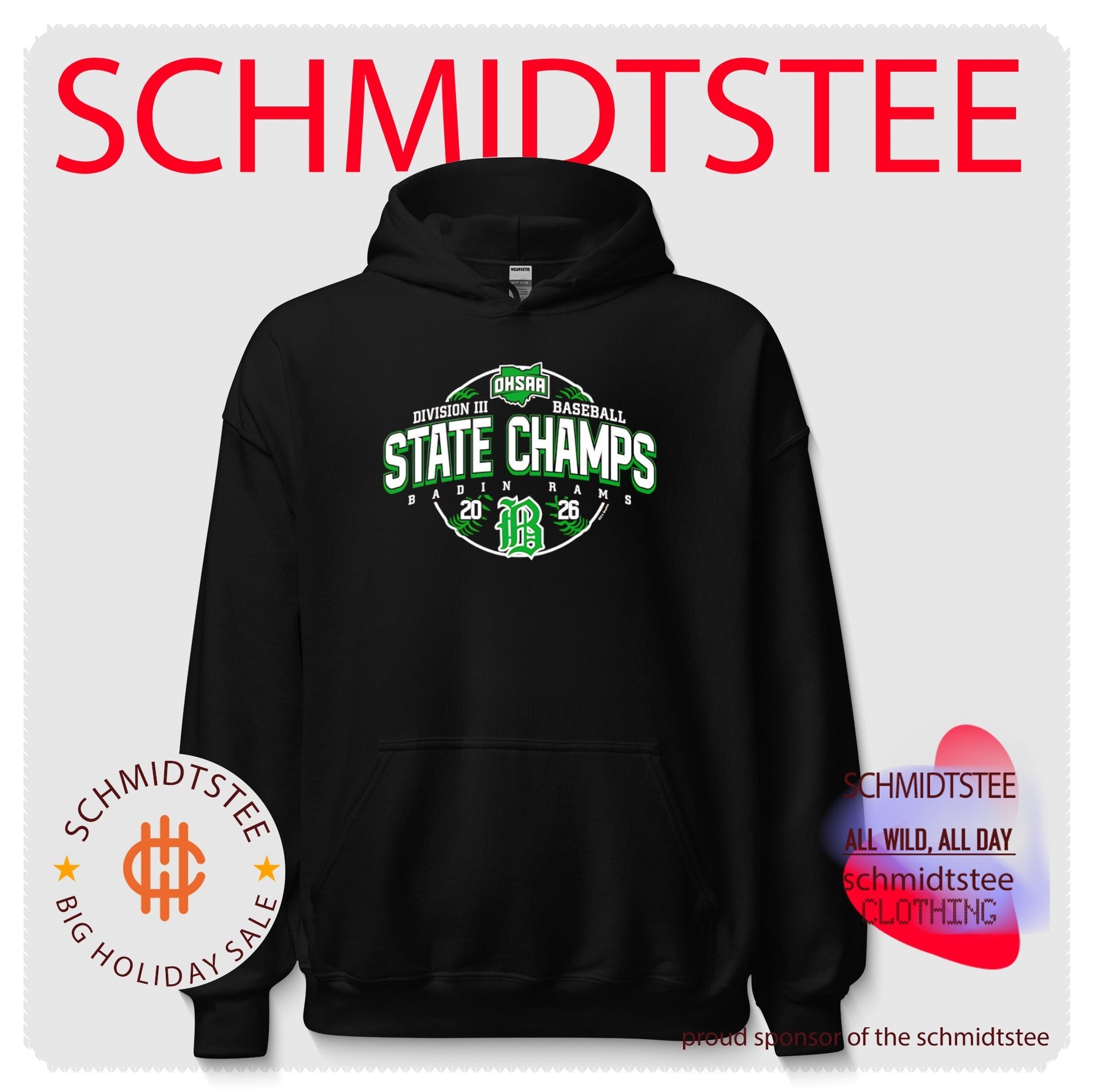Badin Rams 2026 OHSAA Baseball D3 State Champions shirt