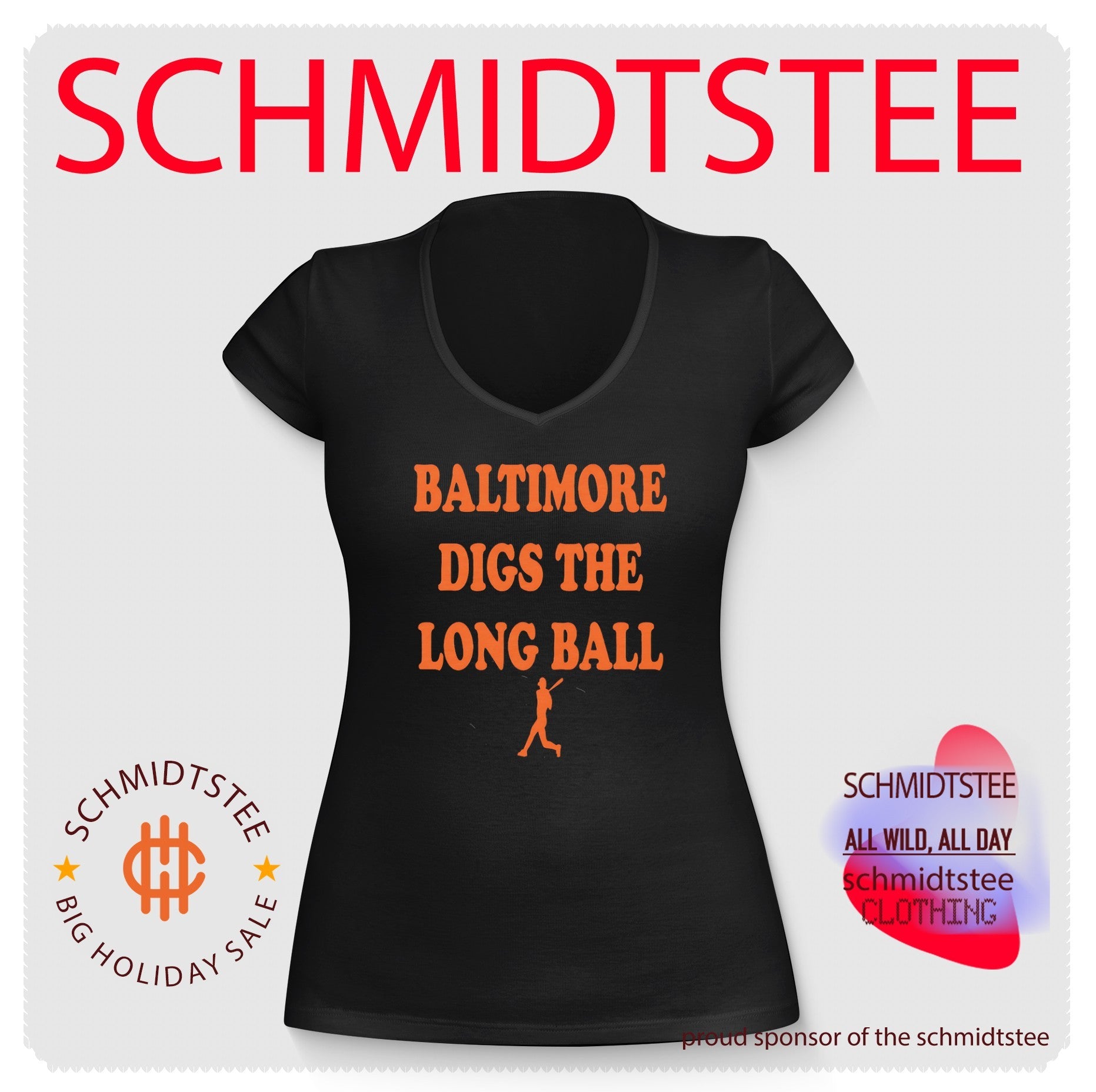 Baltimore digs the long ball baseball shirt