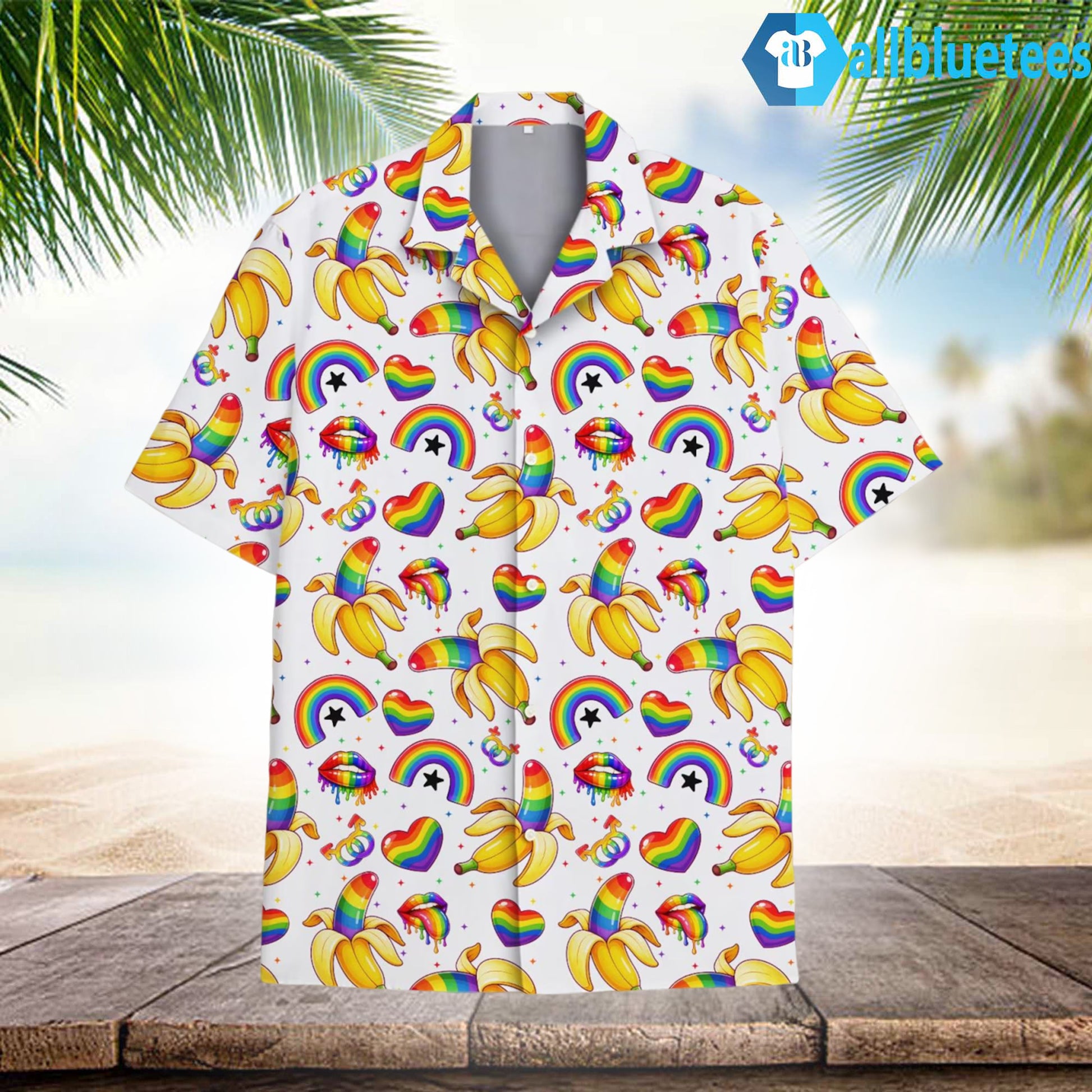 Banana LGBT Pride Hawaiian Shirt