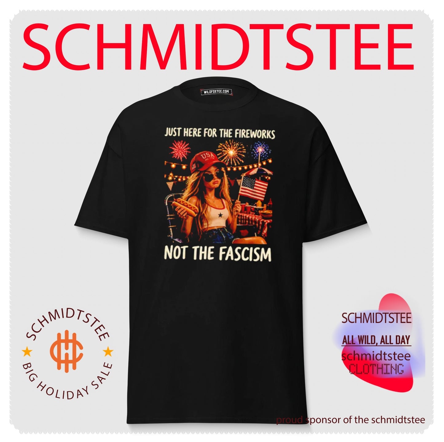 Barbie Doll Just here for the fireworks not the fascism shirt