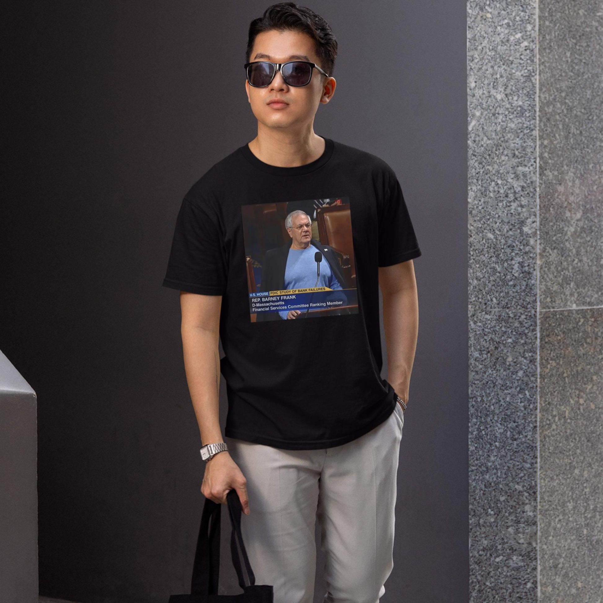 Barney Frank Blue Shirt