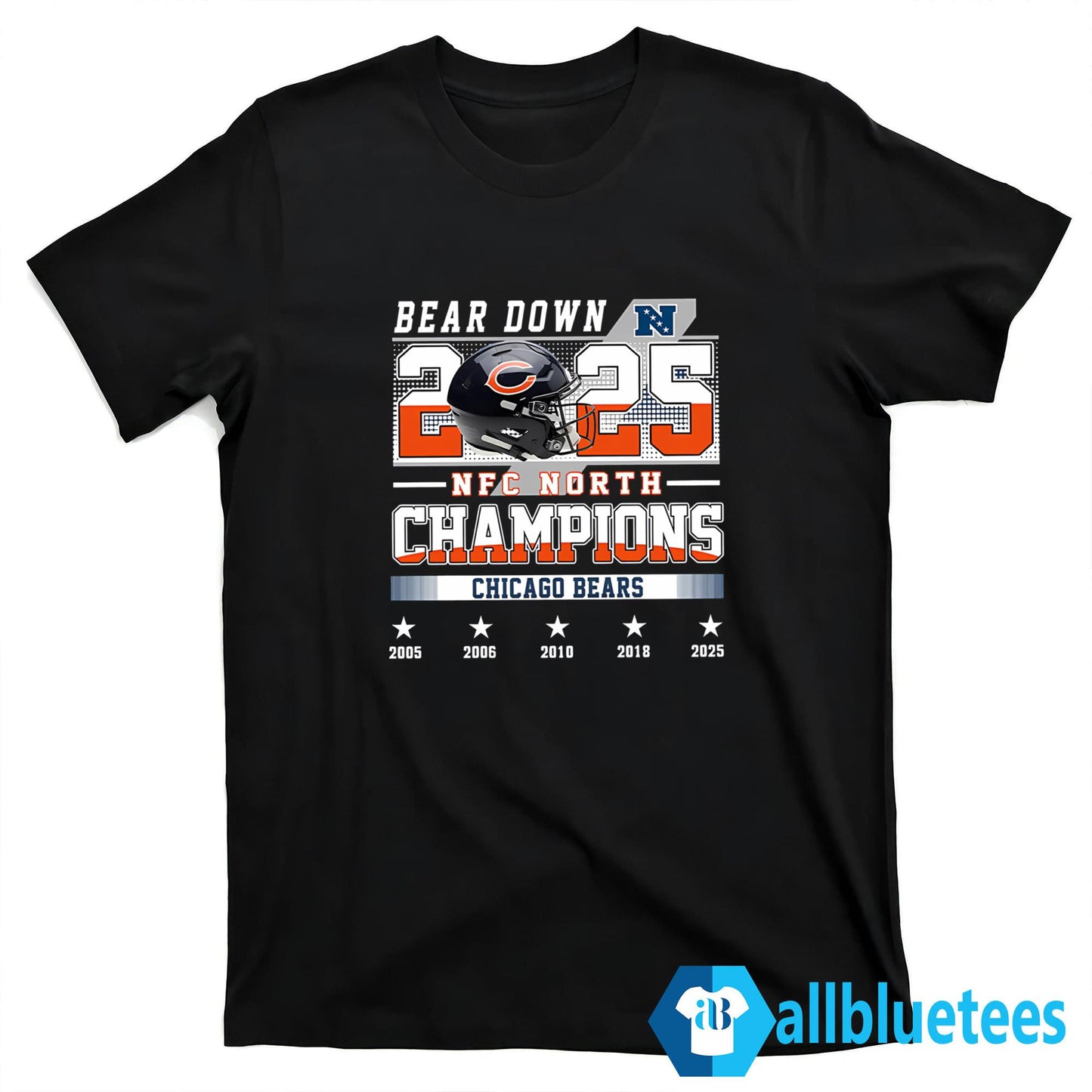 Bears Down 2025 NFC North Champions Shirt