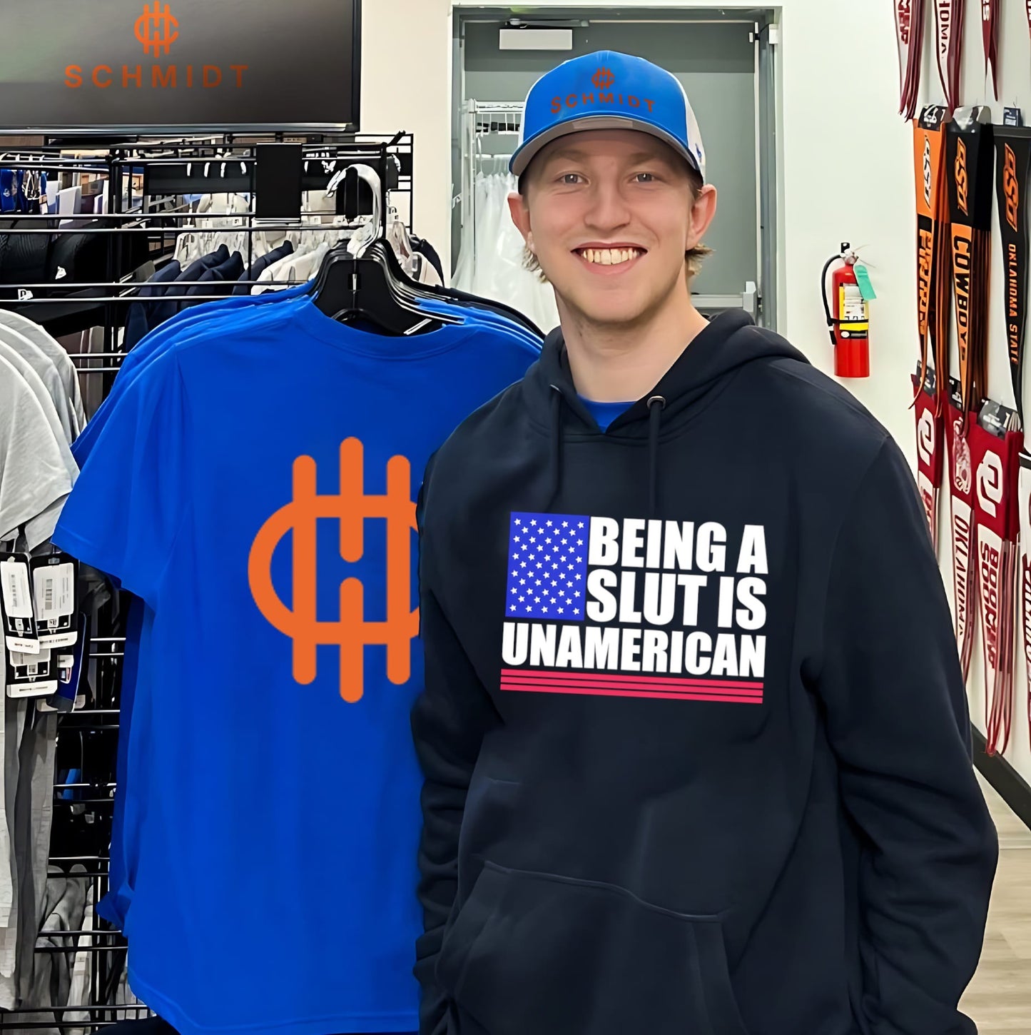 Being A Slut Is Unamerican Bold Patriotic Shirt