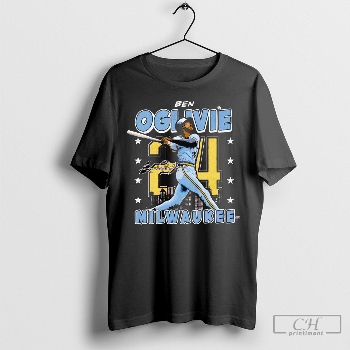 Ben Oglivie Milwaukee Skyline Swing Shirt Sweater