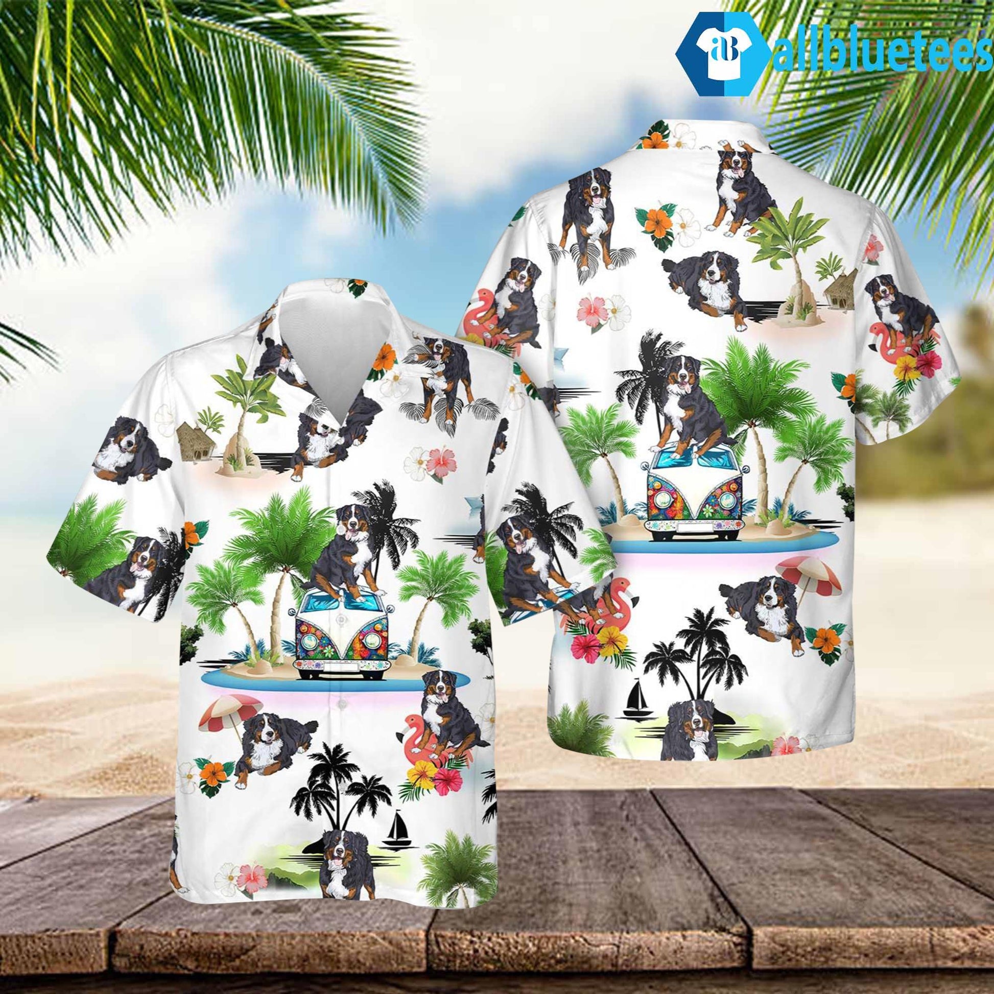 Bernese Mountain Hawaiian Shirt