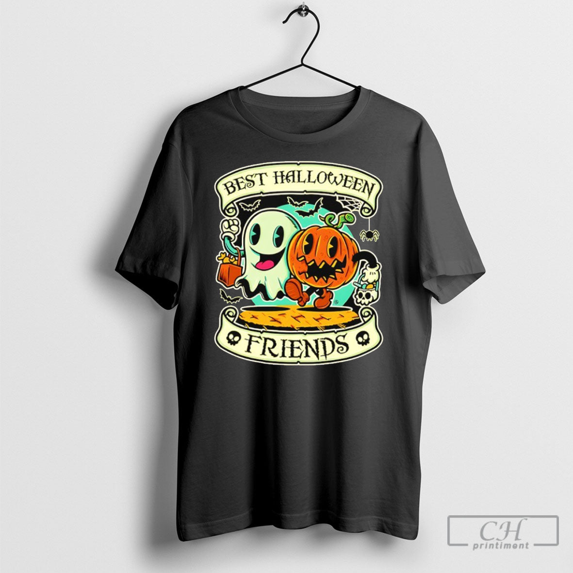 Best Halloween Friends Ghost And Jack O Lantern