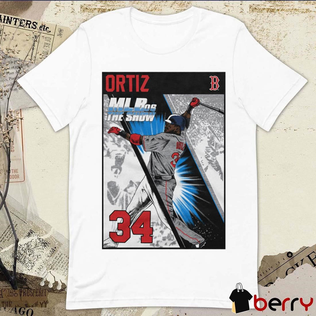 MLB Baseball The Show 06 David Ortiz 34 Boston Red Sox Cover 2025 t-shirt