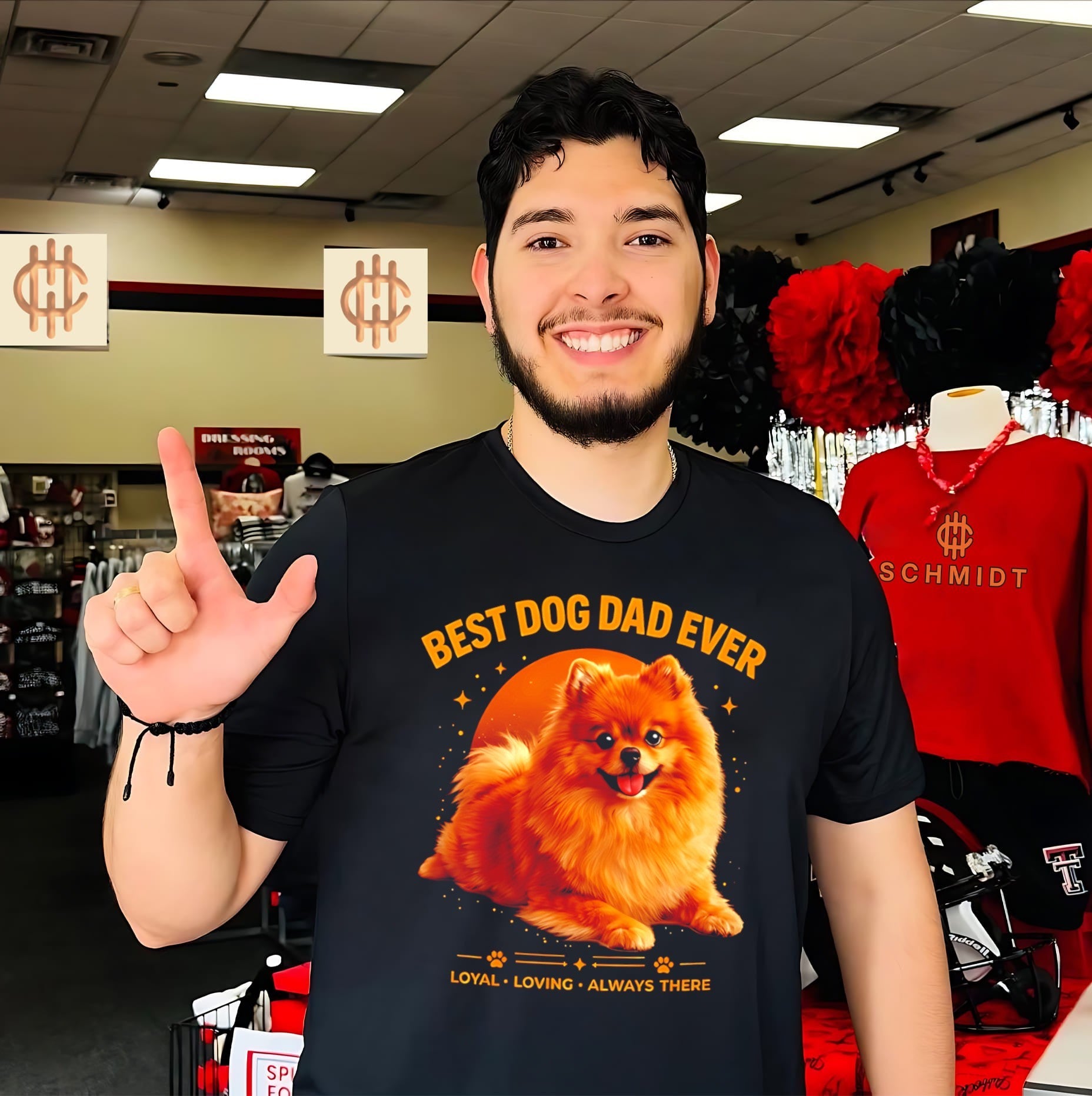 dog dad ever loyal loving always there illustrator art shirt