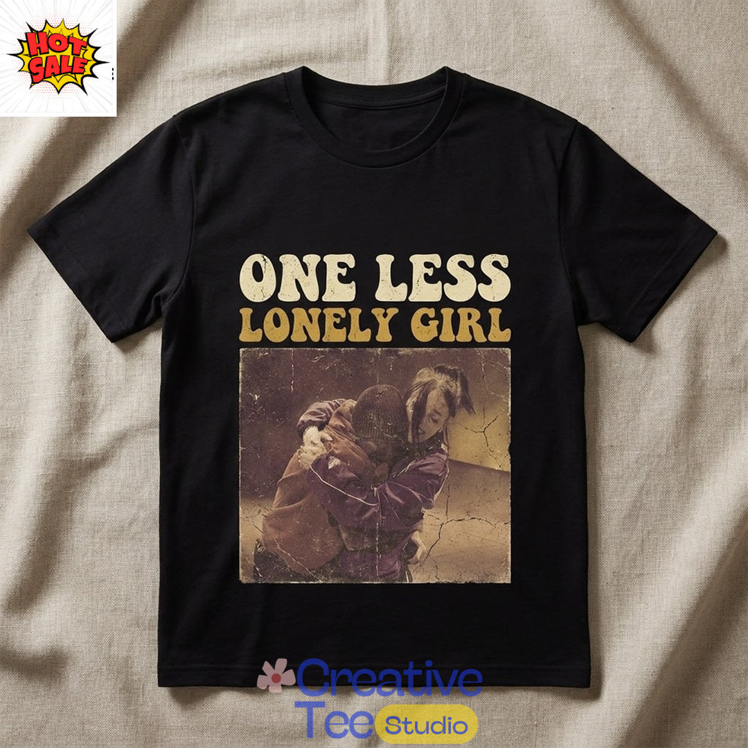 Billie Eilish Justin Bieber One Less Lonely Girl Vintage T-Shirt 2026
