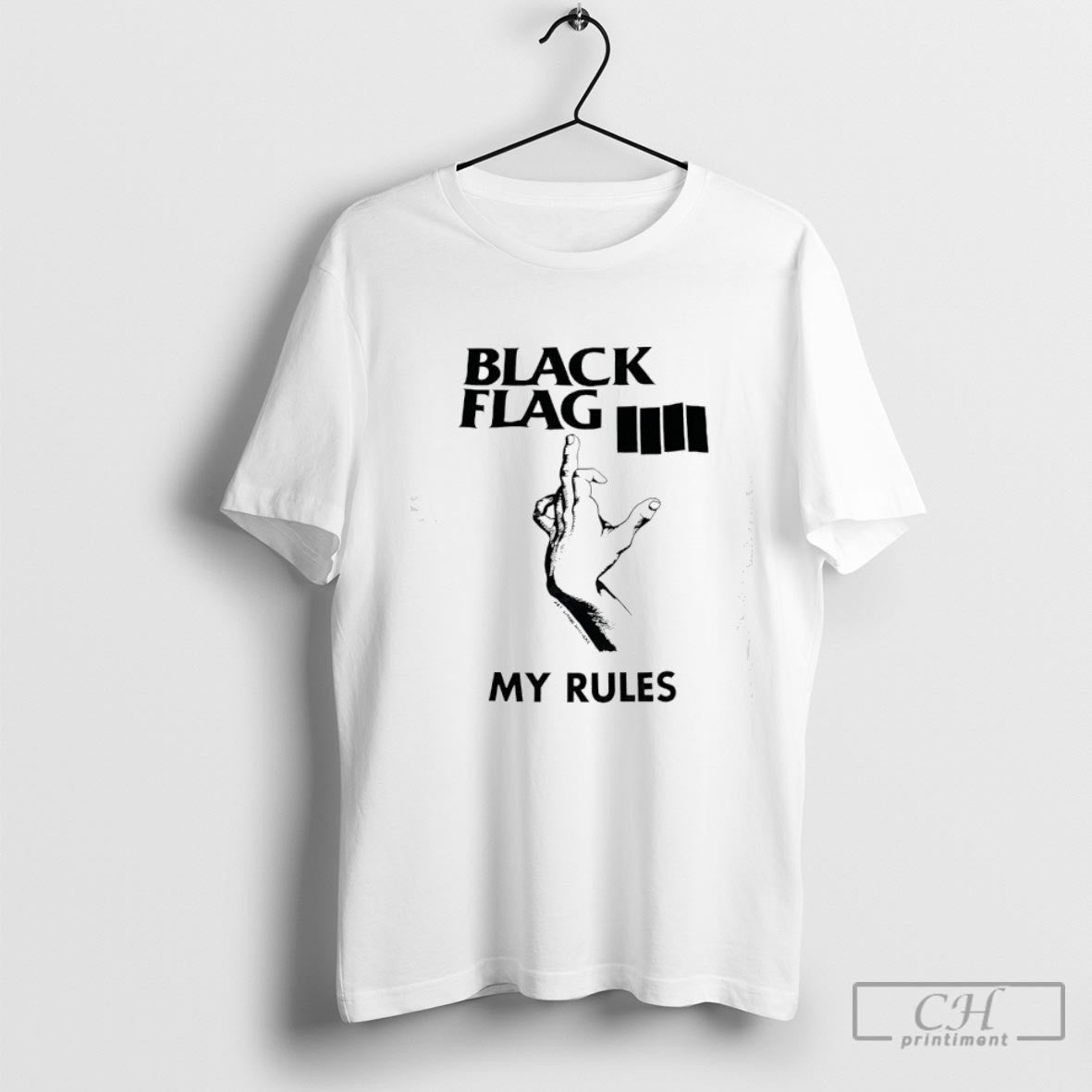 Black Flag My Rules Shirt Sweater