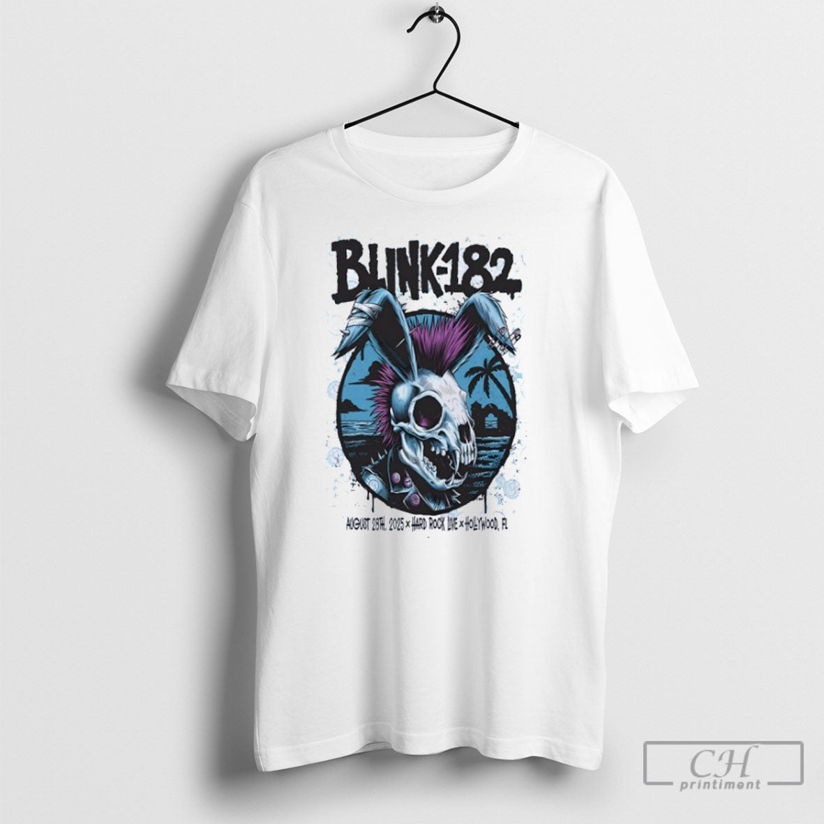 Blink 182 Concert Hollywood Fl 28 August 2025 Poster Shirt