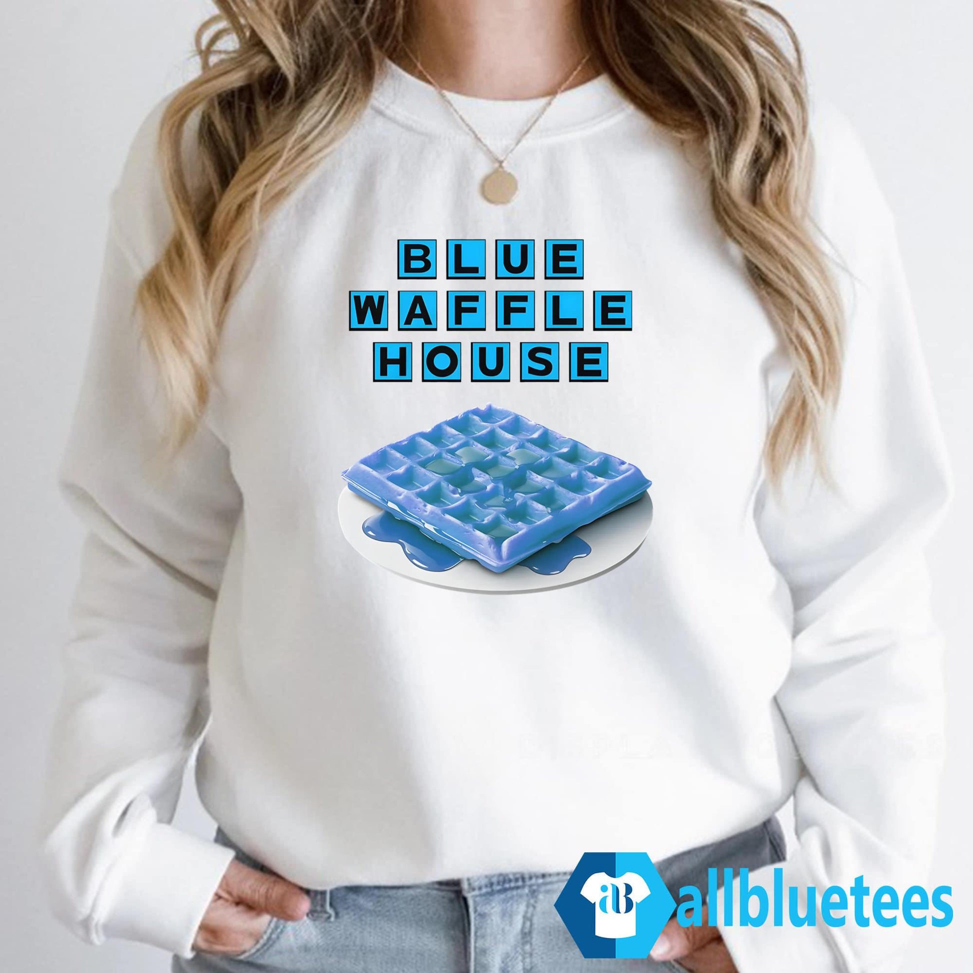 Blue Waffle House Shirt