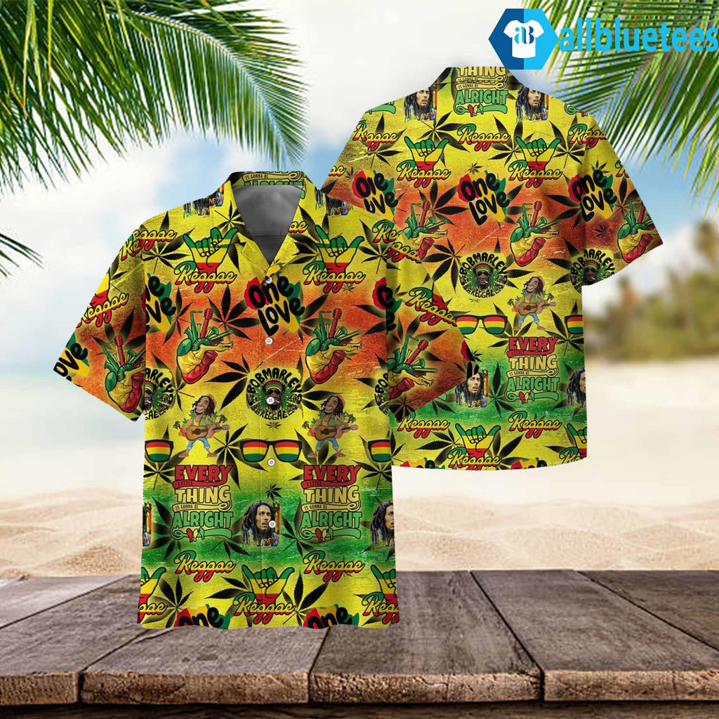 Bob Marley The King Of Reggae Hawaiian Shirt