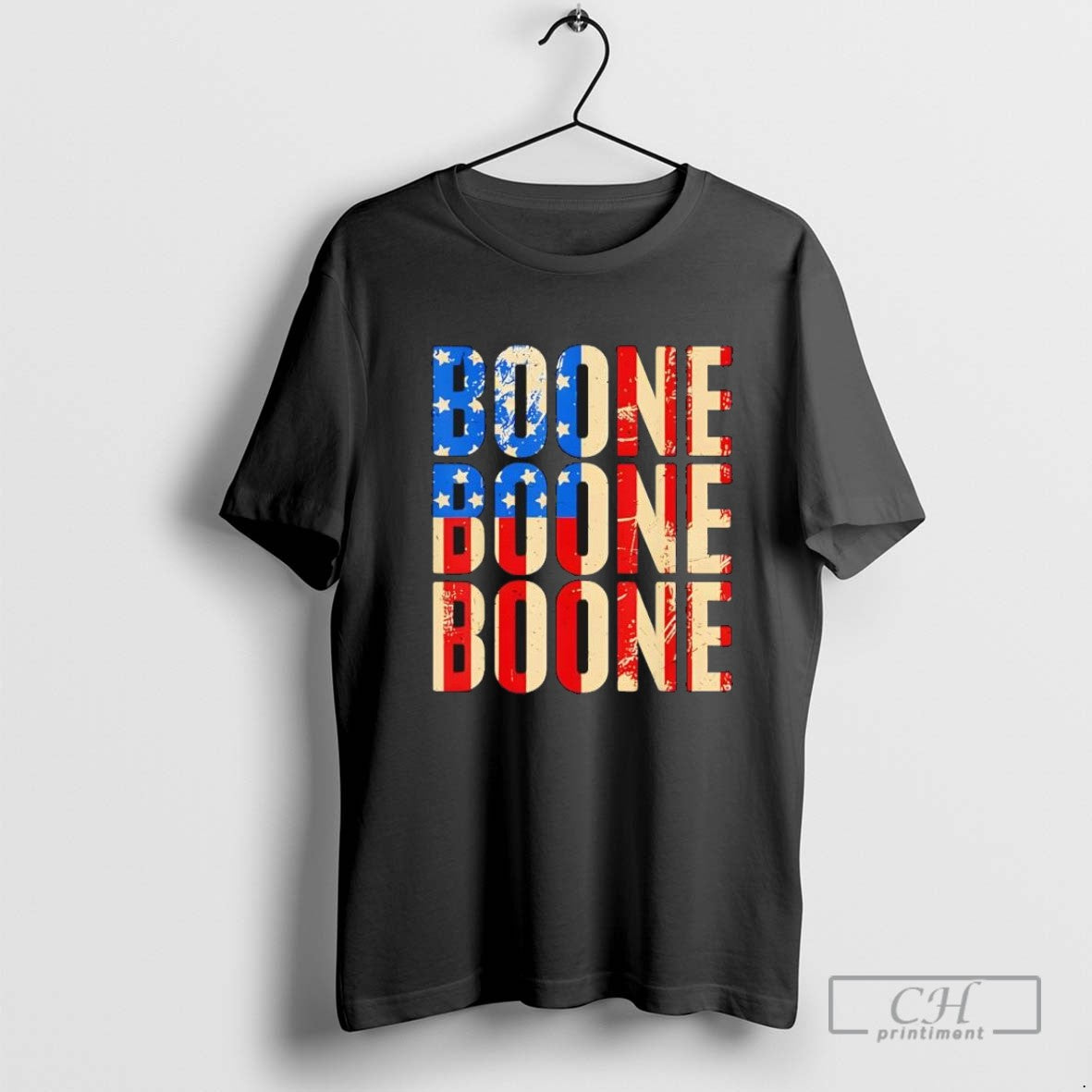 Boone Family Name I Love Boone Personalized Vintage Us Flag T Shirt Sweater