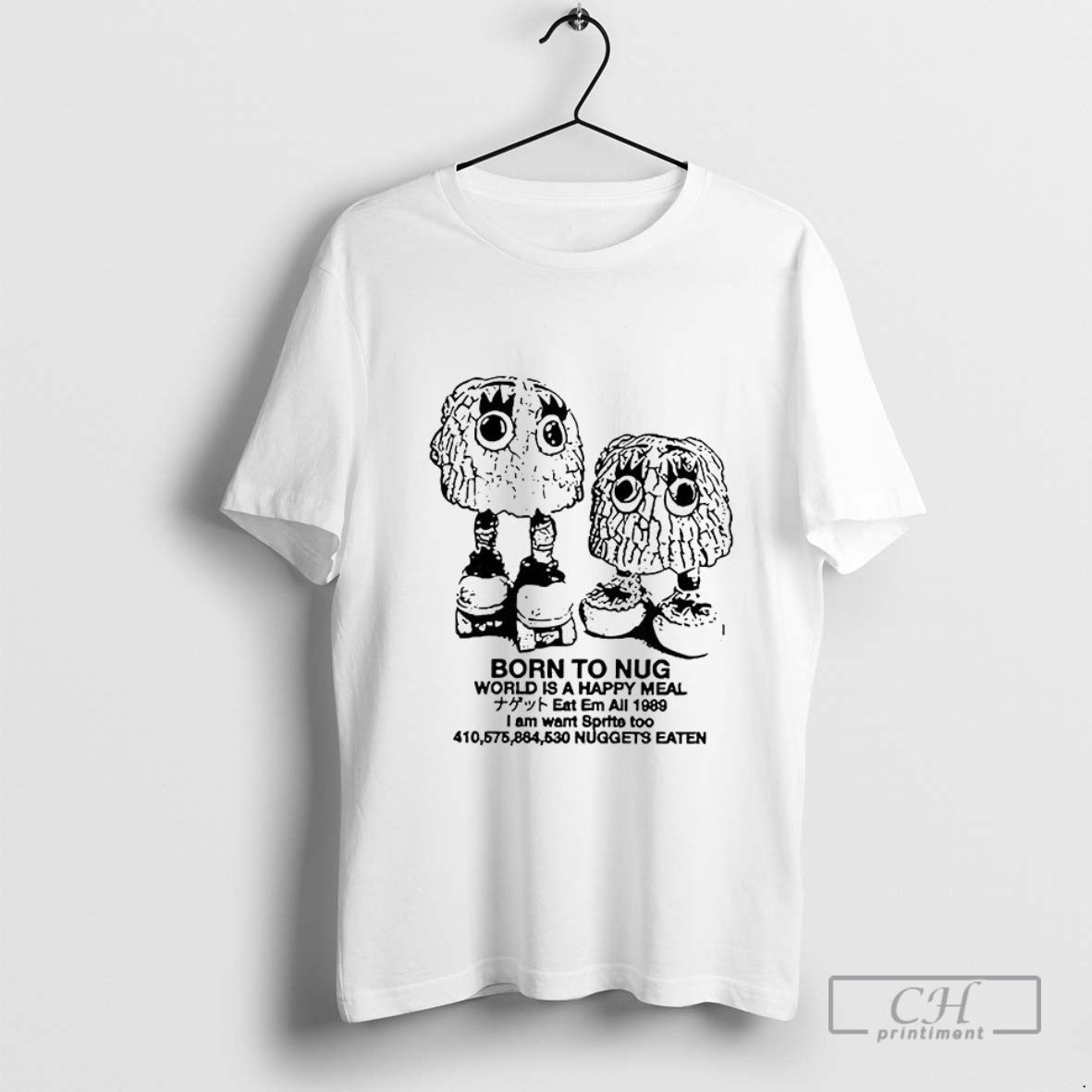 Born To Nug World Is A Happy Meal Nuggets Eaten T Shirt Sweater
