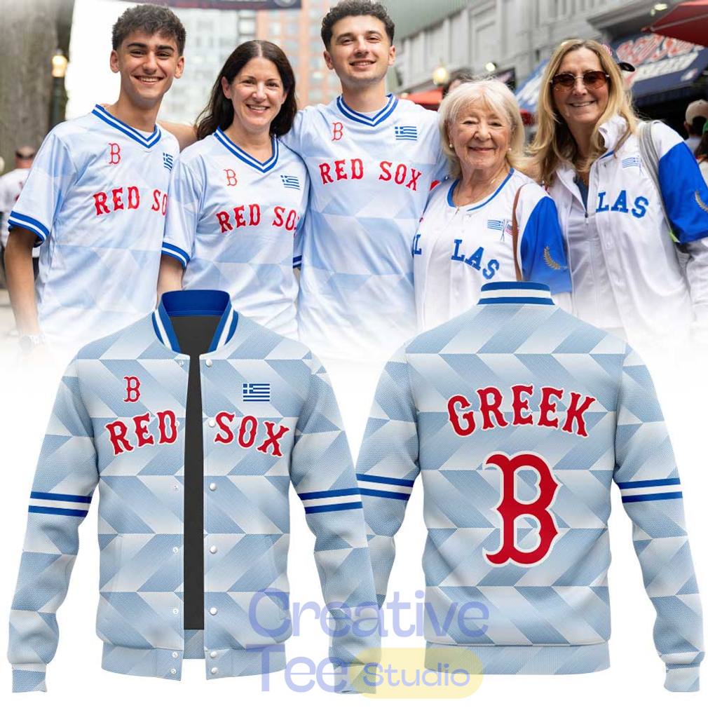 Boston Red Sox Greek American Celebration Night 2026 Special Baseball Jacket