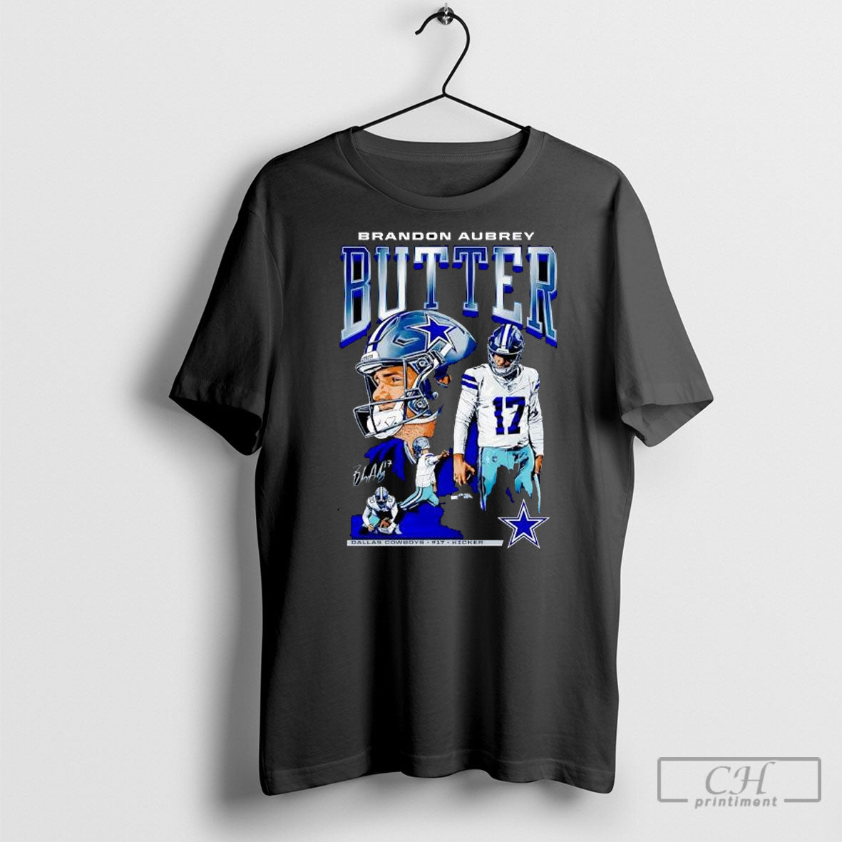 Brandon Aubrey 17 Kicker Butter Dallas Cowboys Shirt Sweater