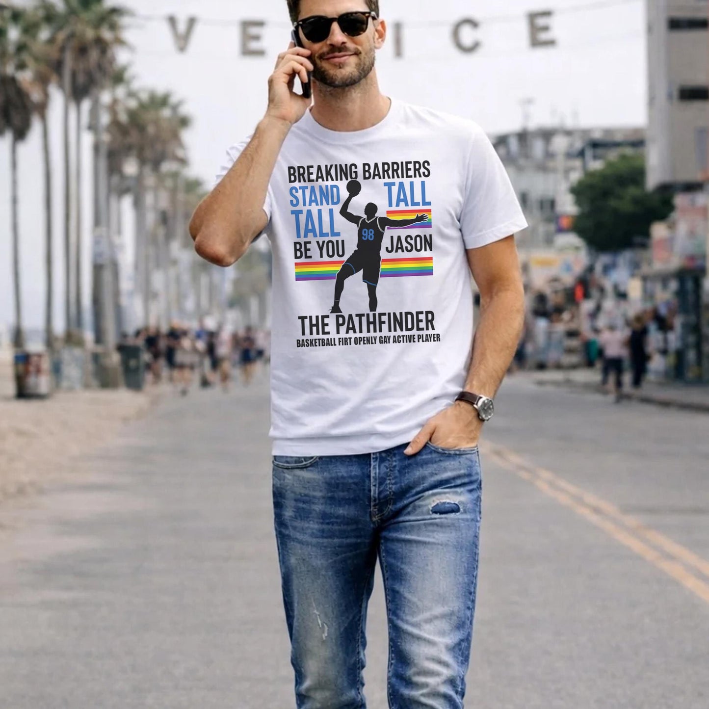 Breaking Barriers Stand Tall Be You Jason Shirt