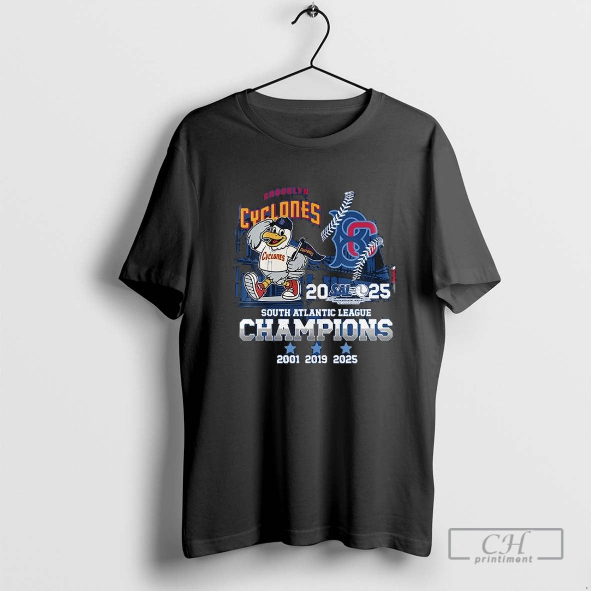 Brooklyn Cyclones 2025 South Atlantic League Champions 3x