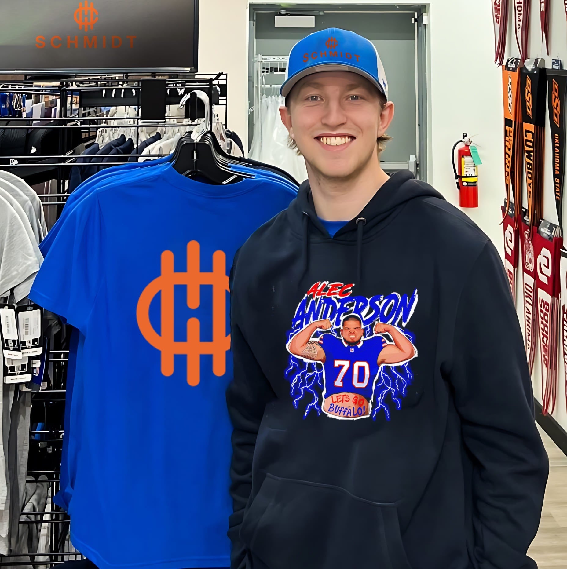 Buffalo Bills Alec Anderson let’s go Buffalo Bills double biceps shirt