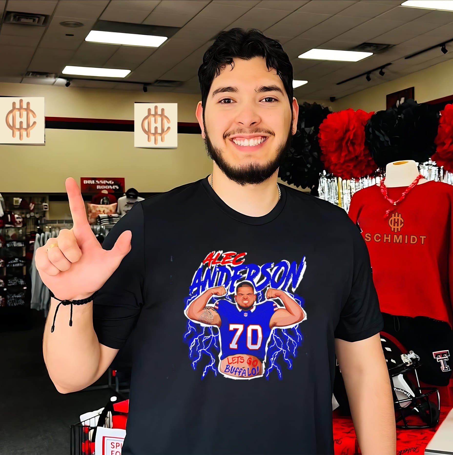 Buffalo Bills Alec Anderson let’s go Buffalo Bills double biceps shirt