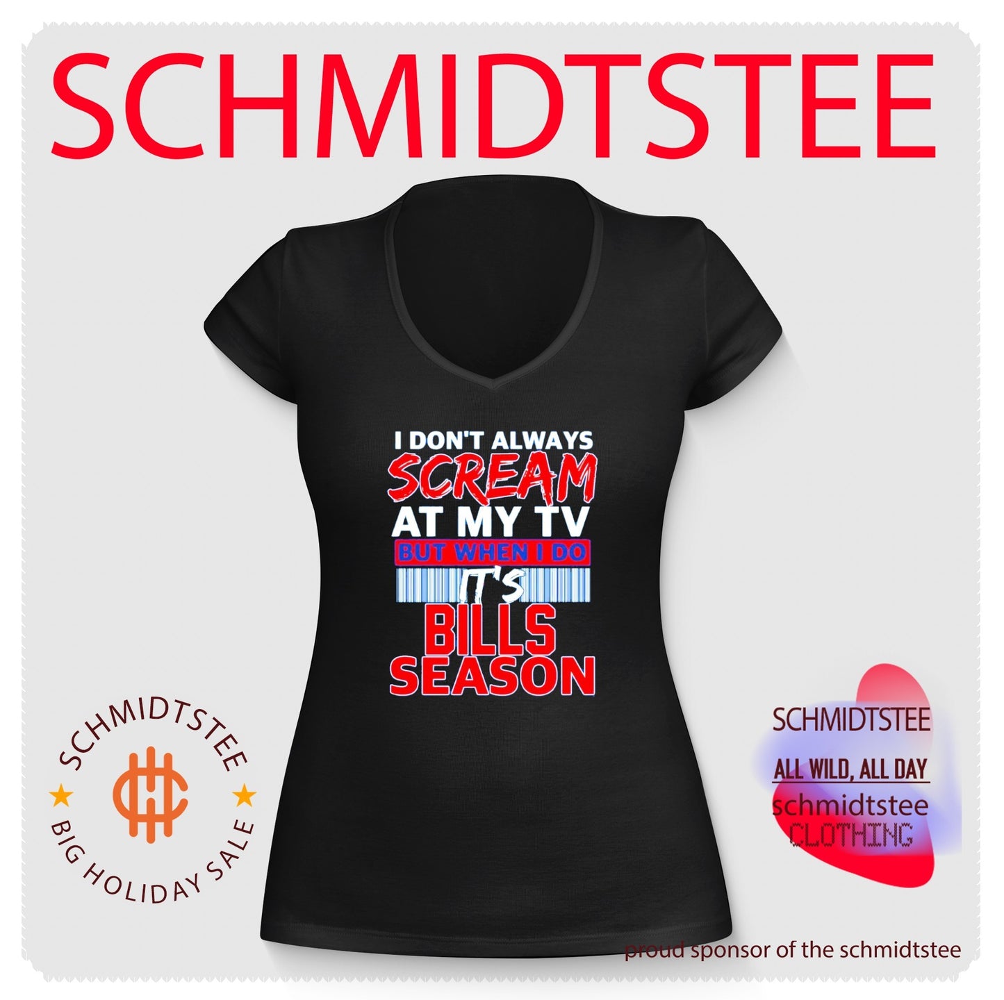 Buffalo Bills I don’t always scream at my tv but when I do it’s Bills Season shirt