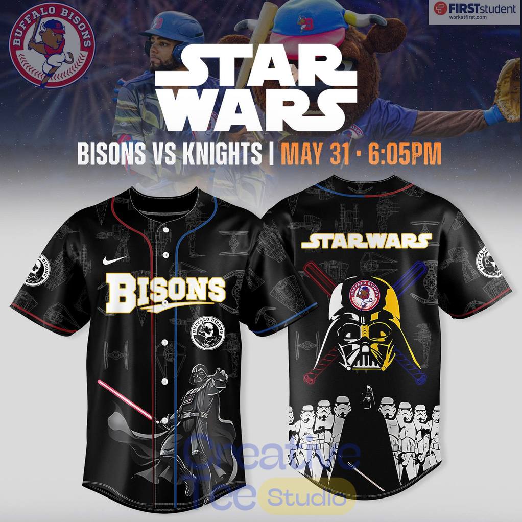 Buffalo Bisons x Star Wars Night Special Baseball Jersey