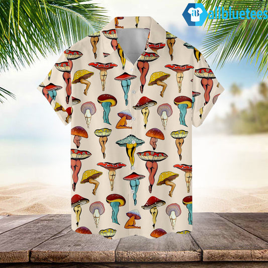 Butt-Shrooms Mushroom Hawaiian Shirt